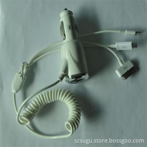 2014 New Dual USB Car Charger with 3.1A Cable Output